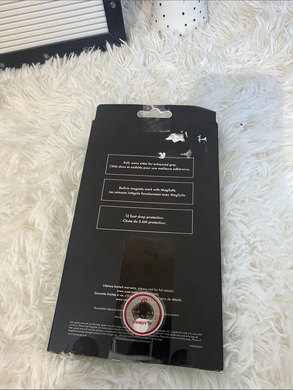 kate spade Mirror Wavy iPhone 16 Pro Max Case with Black Trim